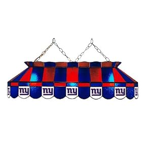 New York Giants 40 STAINED GLASS POOL BILLIARD TABLE LAMP LIGHT