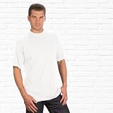 2 Rundhals T-Shirt im Doppelpack, Gr. 5XL, weiß