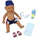Baby Born Mommy, Look I Can Swim! 13" Doll, Boy African American