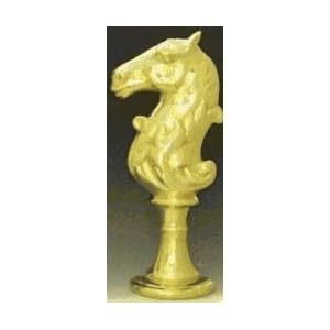 Mayer Mill Brass - HAI-B - Horse Head Andiron - Brass Base - Pair