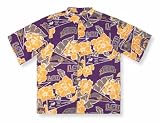 LSU Tigers Hawaiian Short Sleeve Button Down Shirt