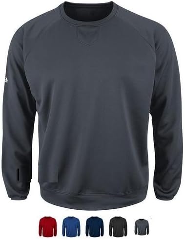 Baseball/Softball Pullover Fleece with Home Plate Design Crewneck for Games, Warm-ups & Practices