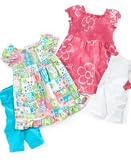 Flapdoodles Baby Girl Smocked Dress Set