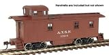 Walthers - Gold Line Santa Fe 1300-Series Wood Caboose HO - Ready to Run - Santa Fe