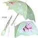 Dog w/flower handle auto umbrella