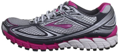 Brooks Women's Ghost 5 W Pink/White/Grey Trainer 1201131B760 8.5 UK, 10.5 US