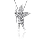 Bling Jewelry Sterling Silver Guardian Angel St. Michael the Archangel Pendant
