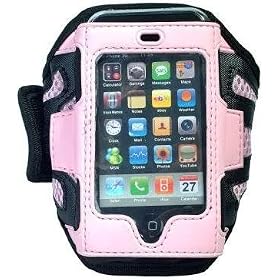 Pink Sports / Gym / Workout iPhone Armband Case Holder for iPod Touch 1st, 2nd, & 3rd Generation