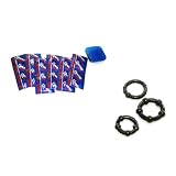 Kimono Special Microthin Latex Condoms Lubricated 12 condoms with Travel Condom Compact Plus 3 Black Beaded ERECTION AIDS