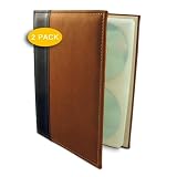 Bellagio Italia Brown Cd/dvd/Blu-ray Storage Binder