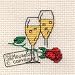 Mouseloft Cross Stitch Card, Celebration
