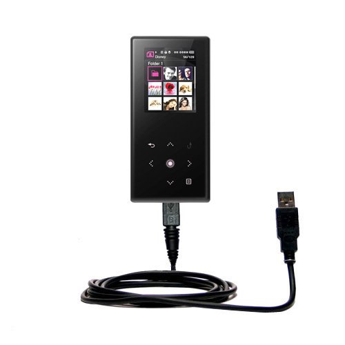 Classic Straight USB Cable for the Samsung YP-S5 with Power Hot Sync and Charge capabilities - Gomadic Brand w/ TipExchange Technology