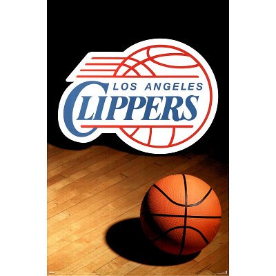(24x36) Los Angeles Clippers (Logo, Basketball) Sports Poster Print