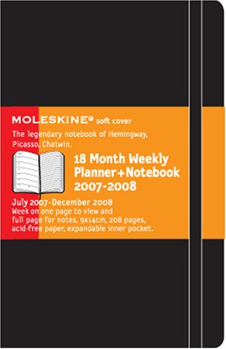 Moleskine Planner-Notebook Pocket Weekly 18 Month 2007/2008: 18 Month