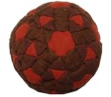 Super Hero Brown & Red 152-Panel Hacky Sack / Footbag - Comes with Tips & Game Instructions -