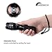 Moobom XM-L T6 2000 Lumens,5 Adjustable Modes Zoomable LED Tactical Flash light Torch Lamp Aluminum LED Flashlight Lighting Lamp with Battery