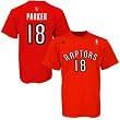 NBA adidas Toronto Raptors #18 Anthony Parker Red Net Player T-shirt
