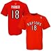 Toronto Raptors T-Shirt : adidas Toronto Raptors #18 Anthony Parker Red Net Player T-Shirt