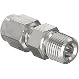 Parker A-Lok 10MSC8N-316 316 Stainless Steel Tube Fitting, Adapter, Tube OD x NPT Male