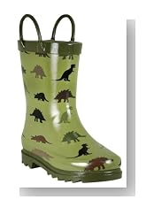 Western Chief Dinos Rain Boot (Toddler/Little Kid),Green,10 M US Toddler