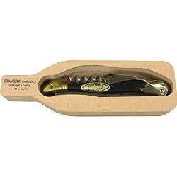 Black Laguiole Verdier Folding Knife and Corkscrew