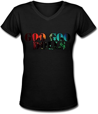 GSTON Goo Goo Dolls Tour Cotton V-Neck T Shirt For Womens Black XL