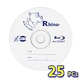 25 Pieces Rhino Premium Quality Blu-ray Blue Ray 4x BD-R BDR recordable Blank Disc Media For Video, Movie. 25GB Capacity.