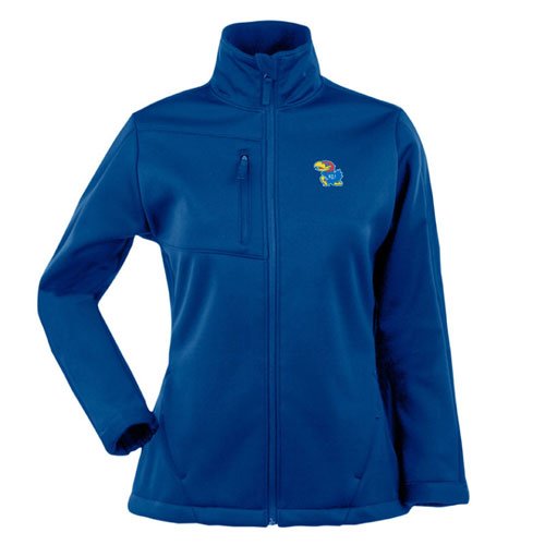 Kansas Jayhawks Jacket - NCAA Antigua Ladies Traverse Performance Jacket Dark Royal