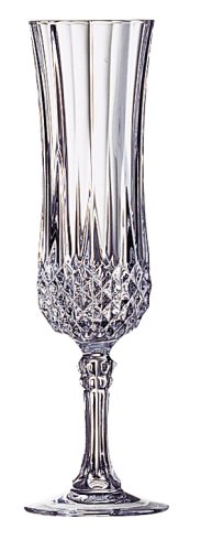 Cristal DArques Longchamp Flute of 4