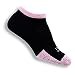 Thor-Lo T1CCU Women's Tennis Micro-Mini Socks - Black/Pink - 1 pair