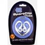 University of North Carolina SportClip Earphones with Wind Up Storage Case for MP3, CD, DVD Players, White