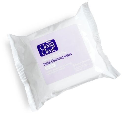  Clean  &  Clear Lingettes démaquillantes Makeup Dissolving pour le visage - 25/paquet