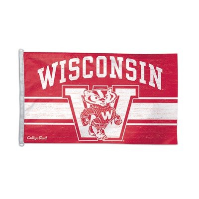NCAA Wisconsin Badgers 3-by-5 Vault Flag