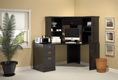 Corner Desk, Hutch and Pedestal Set - Stockport - Bush Office Furntiure - MY6290123-03