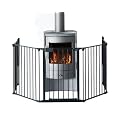 Baby Dan 5616-10600-17-85 - Kaminschutzgitter, Flex 5, schwarz, Elementbreite: 60 cm; nutzbar f�r T�rbreite 90-300 cm