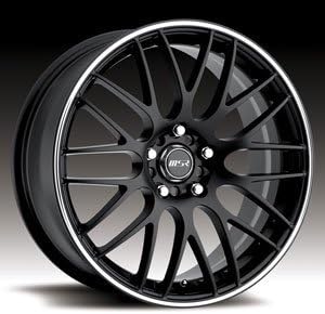 17x7 5-112 & 5-120 MSR Style 45 Black/Super Finish Wheels