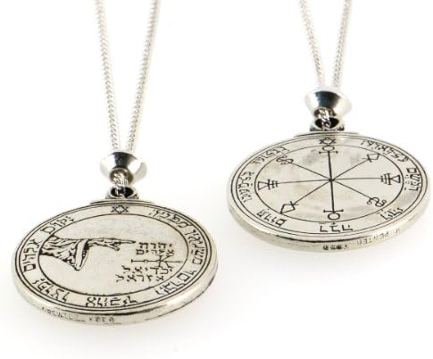 Handmade Moon Magical Talisman Power Pewter Chain Pendant (with 22 inch Chain)