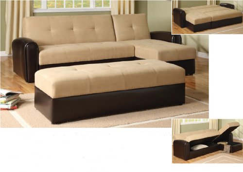 Click Sectional Love Seat & Chaise Both with Storage Function in Espresso By cast Vinyl+taupe Microfiber #AD 81624 ls,81624 c,81624 ot 41Mm3hHFwoL Click Sectional Love Seat & Chaise Both with Storage Function in Espresso By cast Vinyl+taupe Microfiber #AD 81624 ls,81624 c,81624 ot
