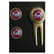 Colorado Avalanche Nhl Divot Tool Golf Ball 2 Set Nhl