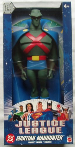  Justice League JLA 2003 Edition Martian Manhunter 10" Action Figure C0799 Blue Box