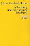 Abhandlungen �ber den Ursprung der Sprache