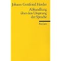 Abhandlung �ber den Ursprung der Sprache