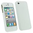 igadgitz Blanc �tui Housse Brillant en Gel Cristal TPU pour iPhone 4S+ Protecteur d'�cran