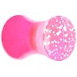 4 Gauge Pink Neon Glitter Saddle Plug