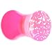 4 Gauge Pink Neon Glitter Saddle Plug