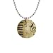 1 Inch Button Necklace of Grunge Music with Piano Keys Treble Clef and Notes