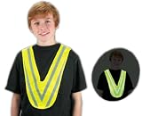 Fluorescent Children V-Shape Reflective Safety Vest, One size fits all! Picture