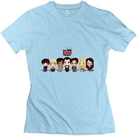 CHADLAVIGNE 100% Cotton Women's Big Bang Theory Chibi T-shirt