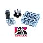 Gorilla Automotive 91137BCB Acorn Bulge Black Chrome Lug Nuts (12mm x 1.50" Thread Size)