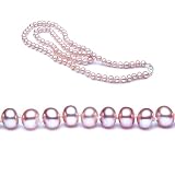 AugustinaJewelry Single Strand 22 Inch 6.0-7.0mm Lavender Semi-Round Freshwater Cultured Pearl Necklace